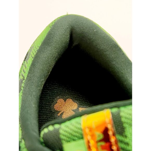 Womens 9 M Brooks Launch 6 St Patrick’s Day Green Shamrocks Running Lucky Shoes - Picture 8 of 16